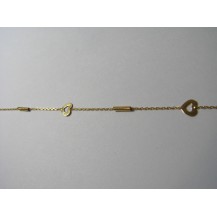 Łańcuszek na nogę złoty pr.585 ŁN78