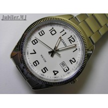 Casio MTP-1302D-7BVEF.Męski stalowy zegarek z datownikiem.