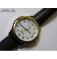 Timex T20433.Damski pozłacany zegarek na pasku z podświetleniem tarczy.