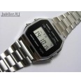 Casio A158WEA-1EF.Damski/męski zegarek na bransolecie.